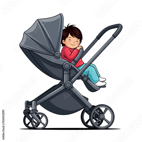image, illustration, baby, design, child, birth, cartoon, art, stroller, carriage, born, graphic, vector, icon, care, buggy, childhood, isolated, happy, background, cute, wheel, drawing, celebration, 