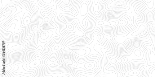 White wave paper curved reliefs abstract background Topographic map patterns, topography line map. Vintage outdoors style
