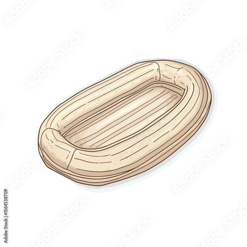 Inflatable boat isolated 