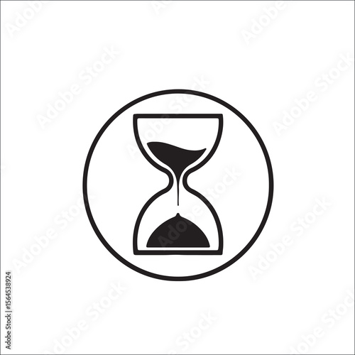Vector illustration of hourglass