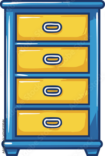 full-shot of a File Cabinet icon The background c