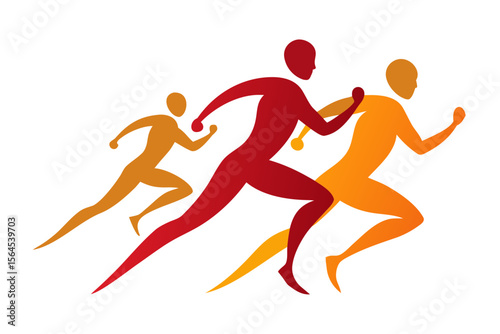 Fitness and Exercise Dynamic Human Silhouettes