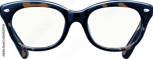 full-shot of a Glasses icon The background color