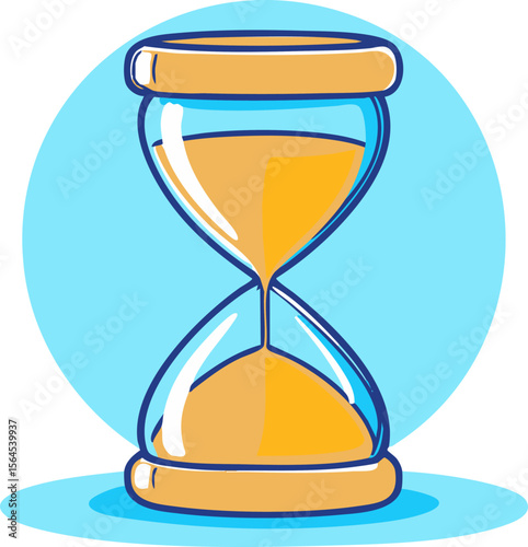 full-shot of a Hourglass Full icon The background