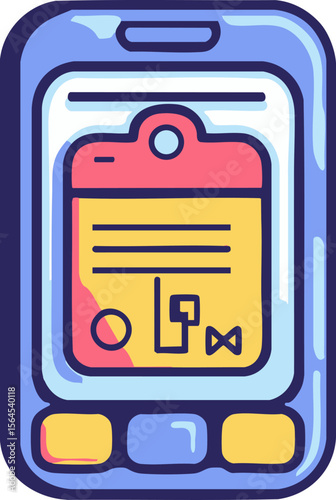full-shot of a Keycard icon The background color