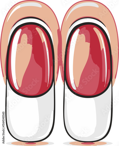 full-shot of a Nail icon The background color sho