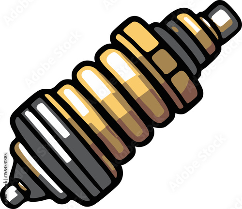 full-shot of a Spark Plug icon The background col