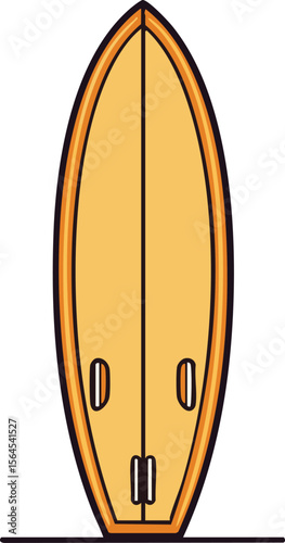 full-shot of a Surfboard icon The background colo