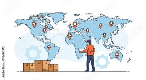 Global logistics network operations and supply chain management strategies for international business