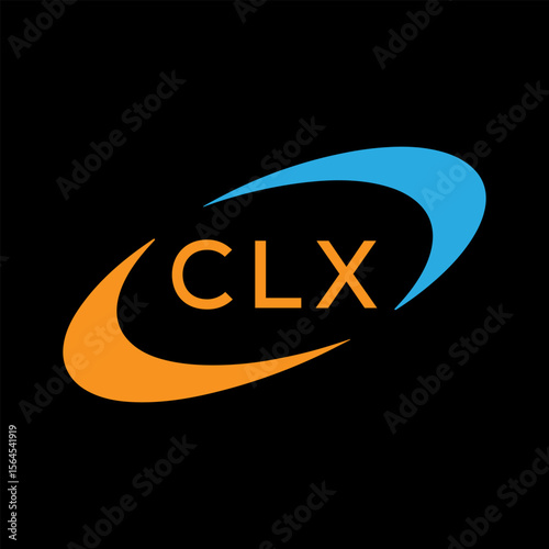 Dynamic Tech Logo Design with CLX Letters and Abstract Motion Elements – Modern Business Identity .CLX Letter Logo.
