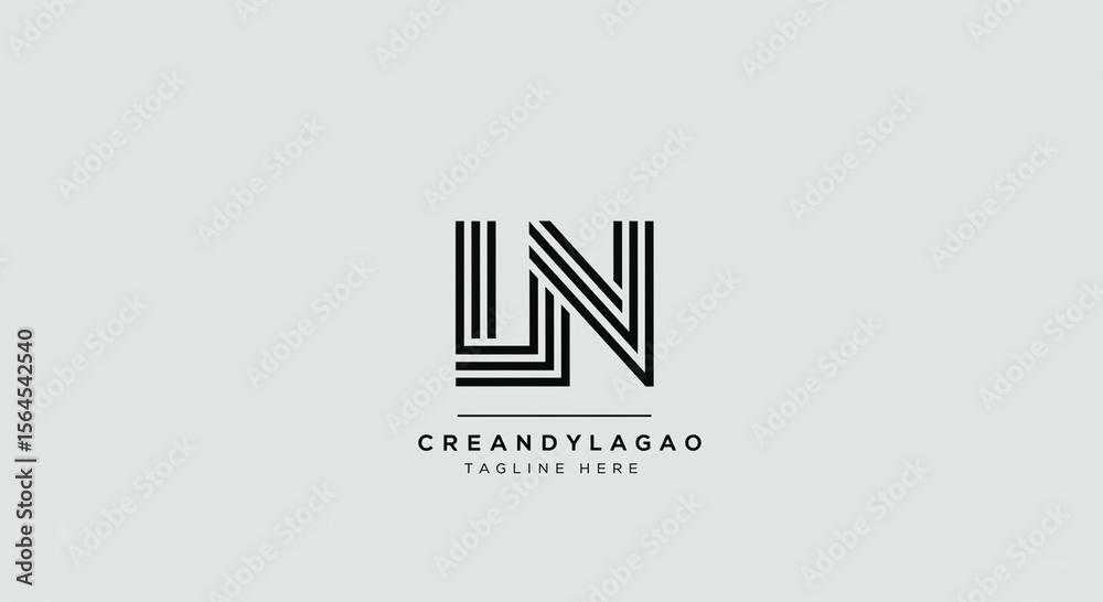 Obraz premium Stylish modern monogram design