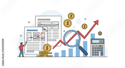 Financial growth analysis and investment strategy development for businesses