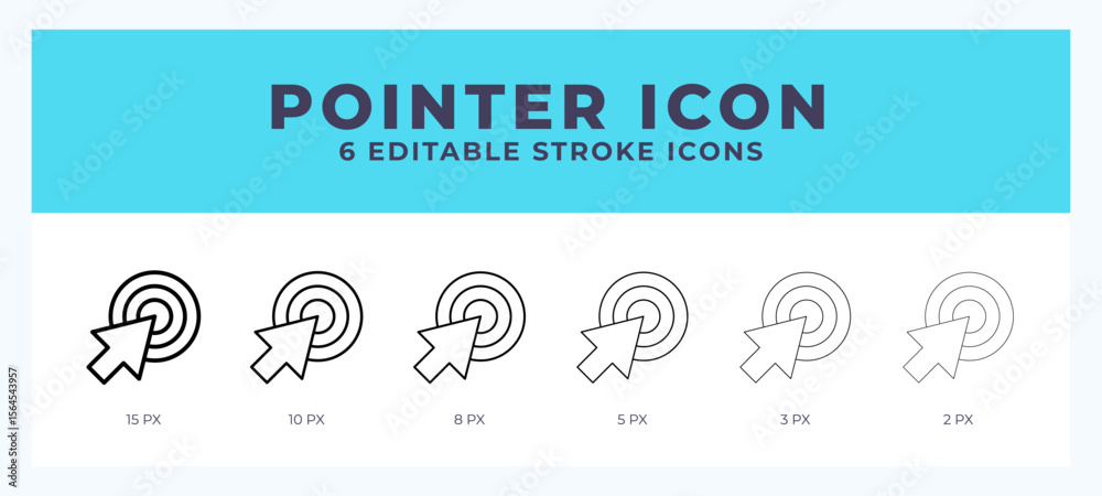 Obraz premium Pointer line icon. For web. And mobile app. Vector illustration.