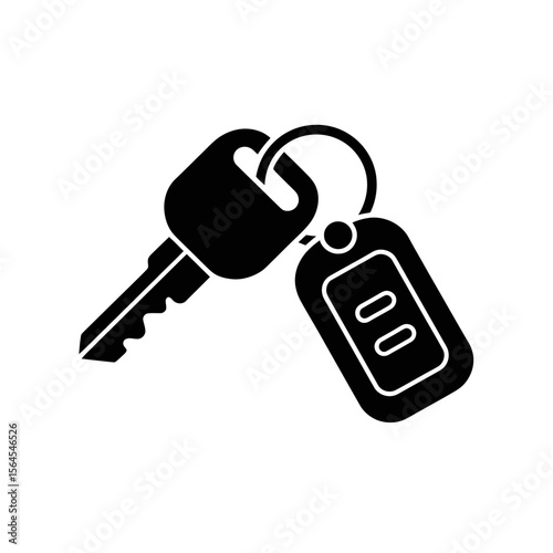 car key with lock