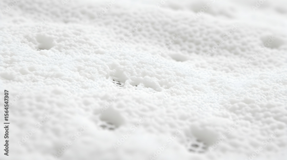 Obraz premium Close-up of porous white material with dark openings, creating a