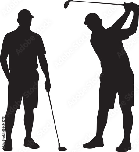 Golfer Swinging Club Silhouette Design

Perfect Golf Shot Vector Illustration

Golfer on Fairway Silhouette Scene

Golf Swing in Motion Silhouette Art

Professional Golfer Pose Vector