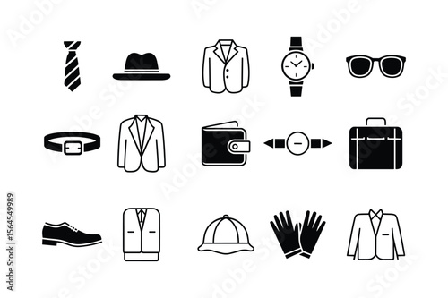 Formal Menswear Accessories Collection fedora hat suit jacket