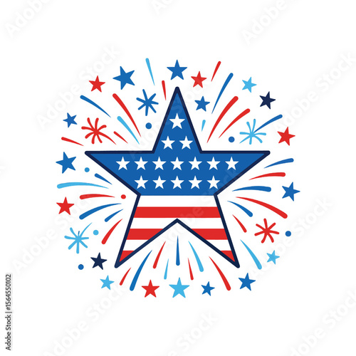 Patriotic USA Icons and Illustrations Collection


