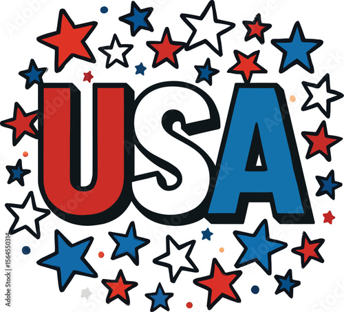 Patriotic USA Icons and Illustrations Collection

