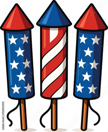 Patriotic USA Icons and Illustrations Collection

