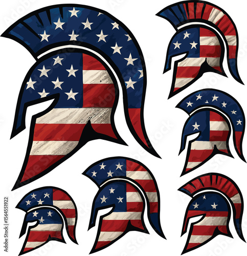 Patriotic USA Icons and Illustrations Collection

