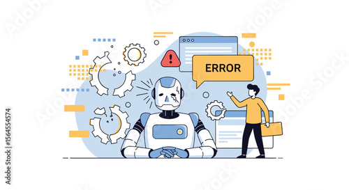 Robotic system malfunction alert and user intervention for troubleshooting