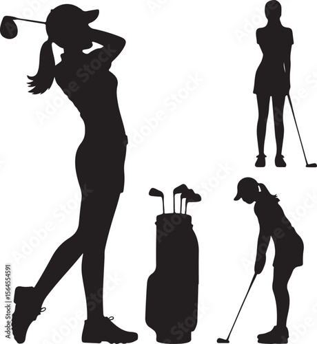 Golfer Swinging Club Silhouette Design

Perfect Golf Shot Vector Illustration

Golfer on Fairway Silhouette Scene

Golf Swing in Motion Silhouette Art

Professional Golfer Pose Vector