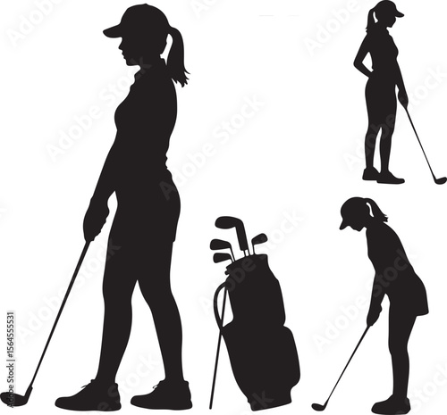 Golfer Swinging Club Silhouette Design

Perfect Golf Shot Vector Illustration

Golfer on Fairway Silhouette Scene

Golf Swing in Motion Silhouette Art

Professional Golfer Pose Vector