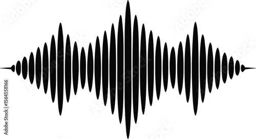 sound patterns silhouette vector