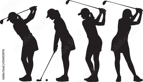 Golfer Swinging Club Silhouette Design

Perfect Golf Shot Vector Illustration

Golfer on Fairway Silhouette Scene

Golf Swing in Motion Silhouette Art

Professional Golfer Pose Vector