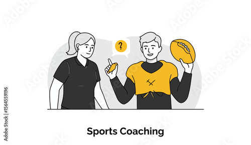 A knowledgeable female sports coach is demonstrating proper form and instructing a male athlete on advanced sports techniques in a casual indoor gym or training facility.