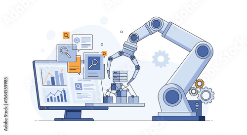 Automated industrial robotic arm technology for efficient manufacturing processes