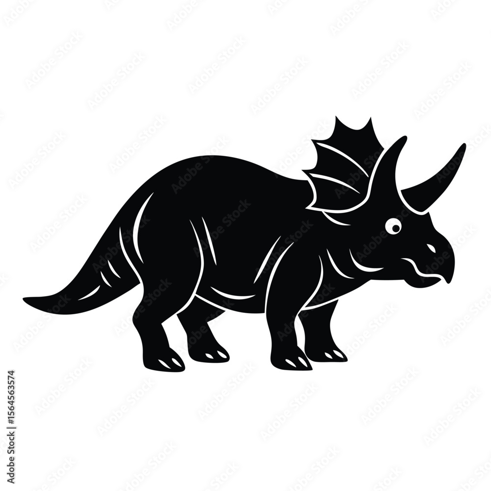 Fototapeta premium rhino on white background