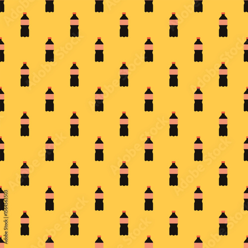 Seamless Pattern of Soft Drink Illustration.
