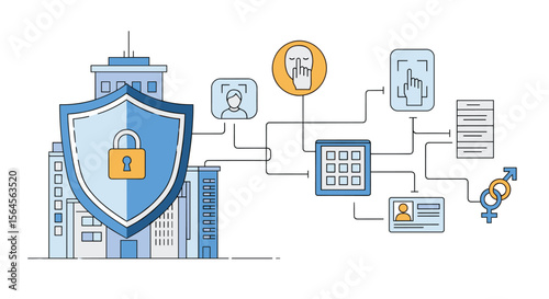 Secure building access control systems for enhanced corporate security management