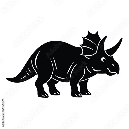 rhino on white background