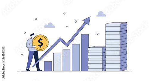 Financial growth strategies increasing revenue and economic prosperity