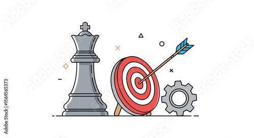 Strategic business planning aiming for corporate success and growth