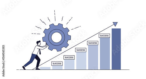 Business growth strategy implementation driving performance improvement and market expansion success