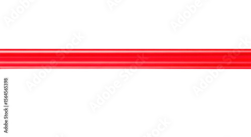 Bold Red Horizontal Line Against Black Backdrop Graphic Element for Design Applications Isolated Transparent Background