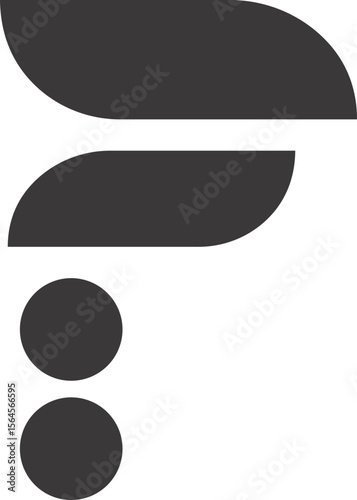 Letter F Logotype Element