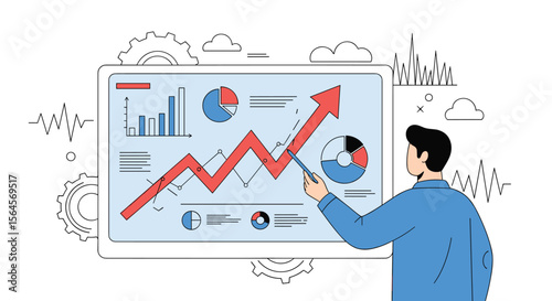 Analyzing financial growth trends and business performance metrics