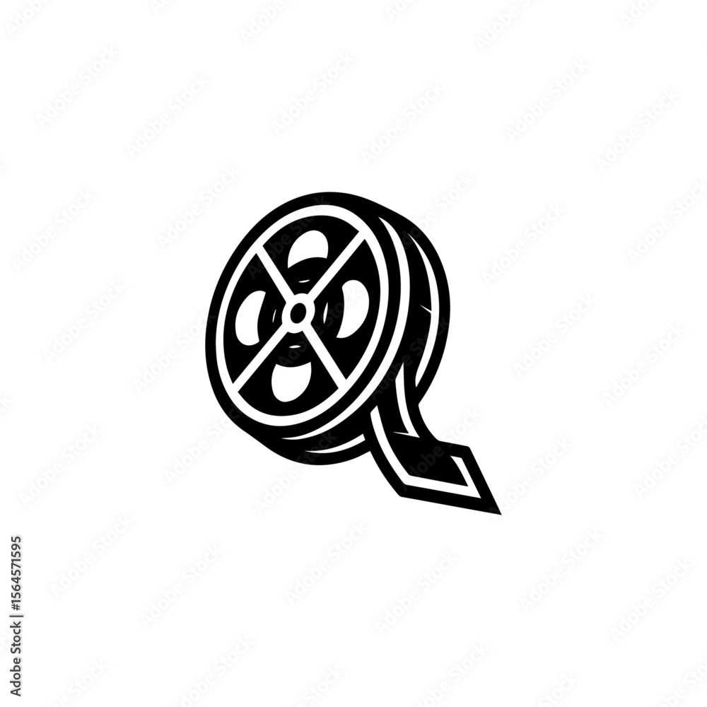 movie reel Logo or icon in Ai Format movie reel Logo or icon in Ai Format