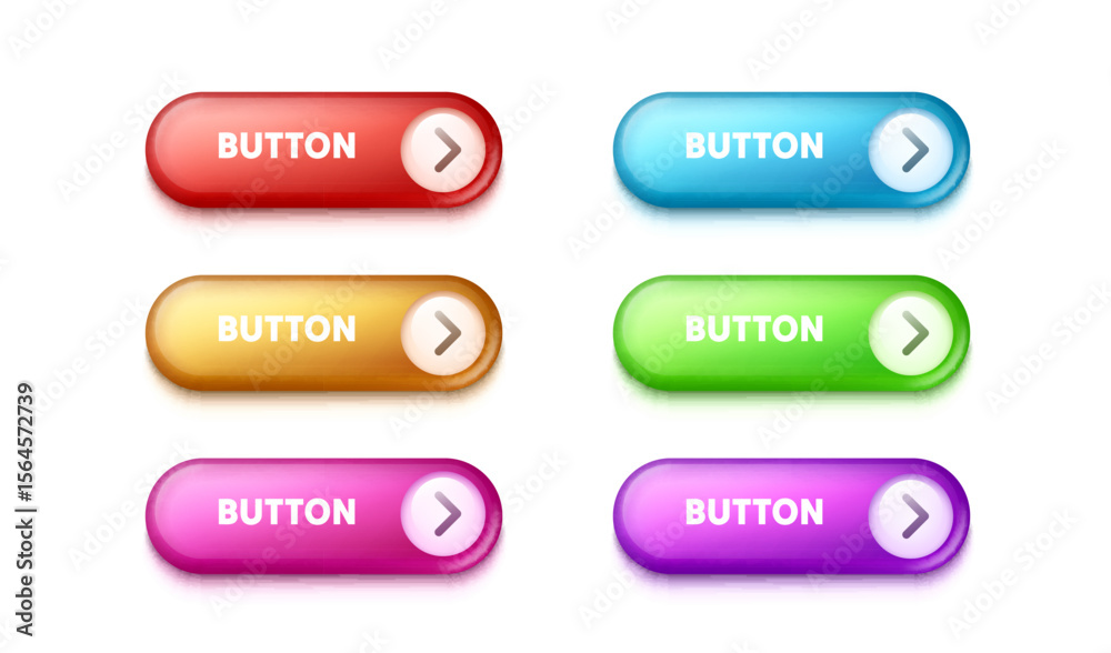 Set color round button, frame label, event web element. Vector illustration Set color round button, frame label, event web element. Vector illustration