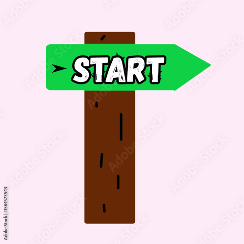 start sign beginning concept business start up race competition start arrow design.eps