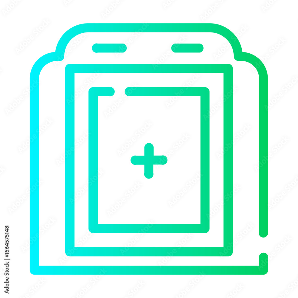 Obraz premium frames Line Gradient Icon