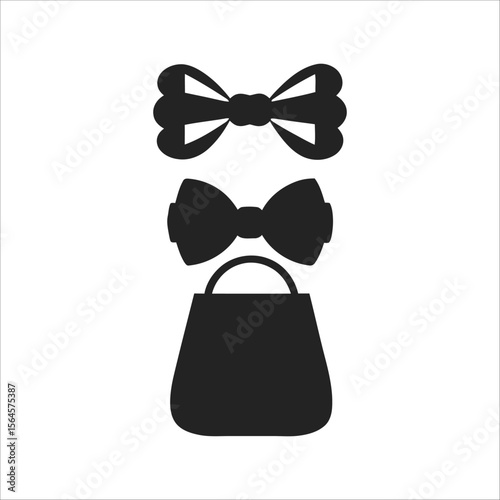 black bow tie