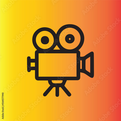 Capture the Moment Nostalgic Movie Camera Symbolizing Film and Creativity