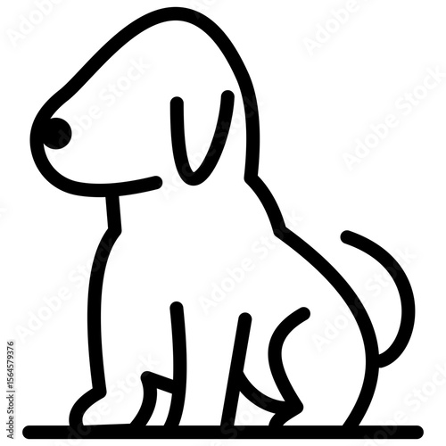 dogs line icon