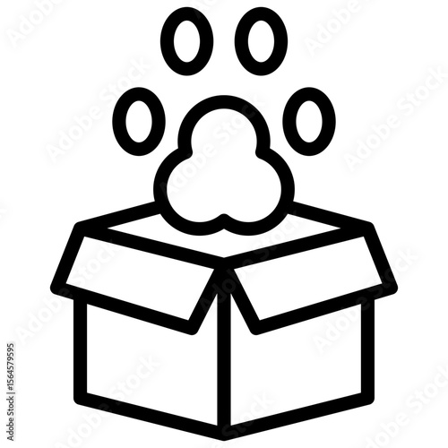 pet adoption line icon